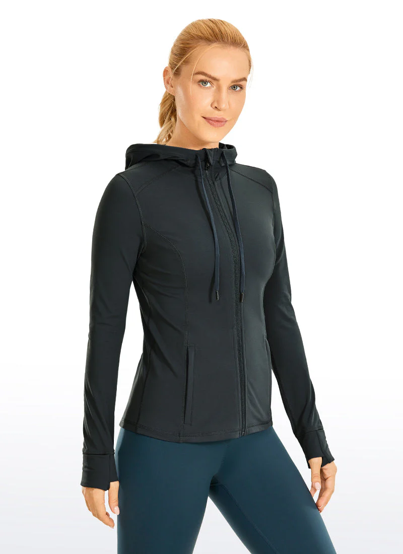 Light Fleece Brushed Full Zip Hoodies - Image 38