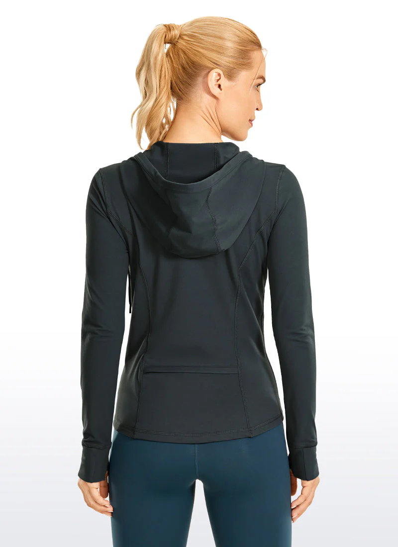Light Fleece Brushed Full Zip Hoodies - Image 39