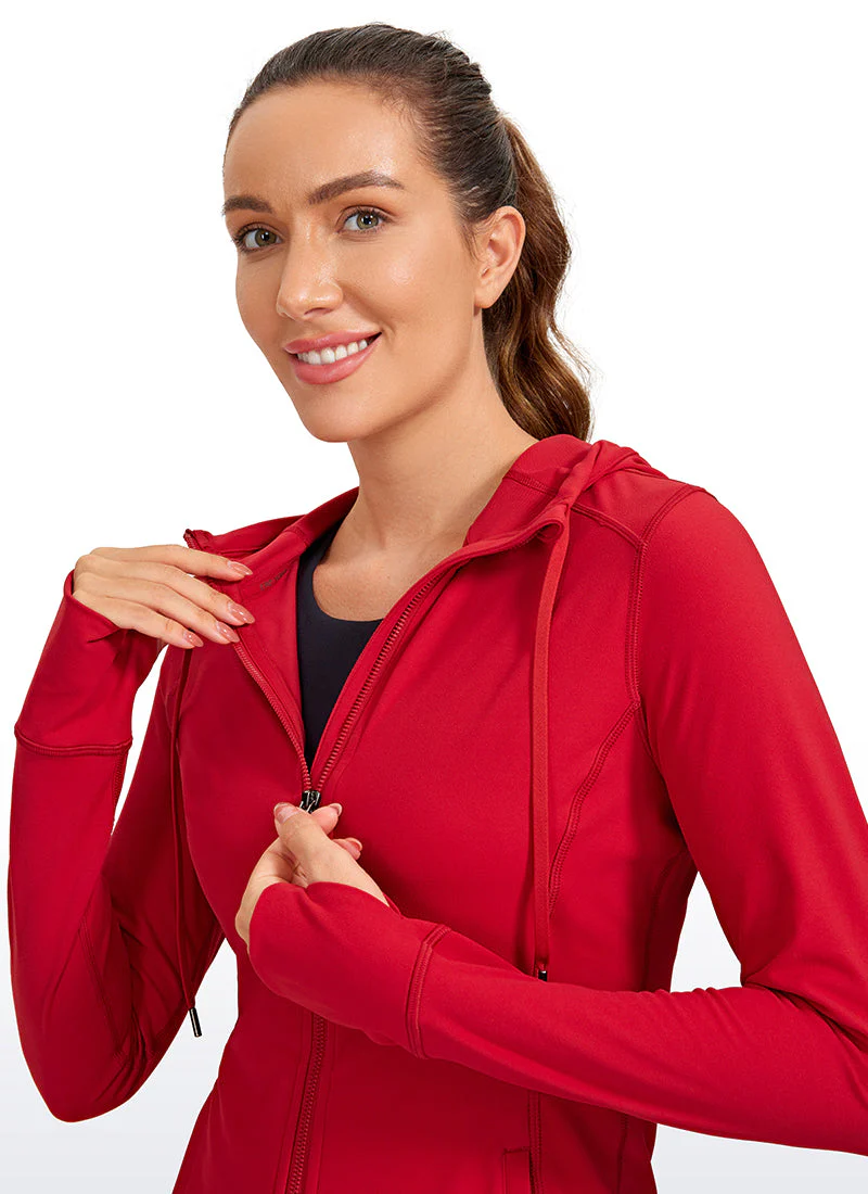 Light Fleece Brushed Full Zip Hoodies - Image 4
