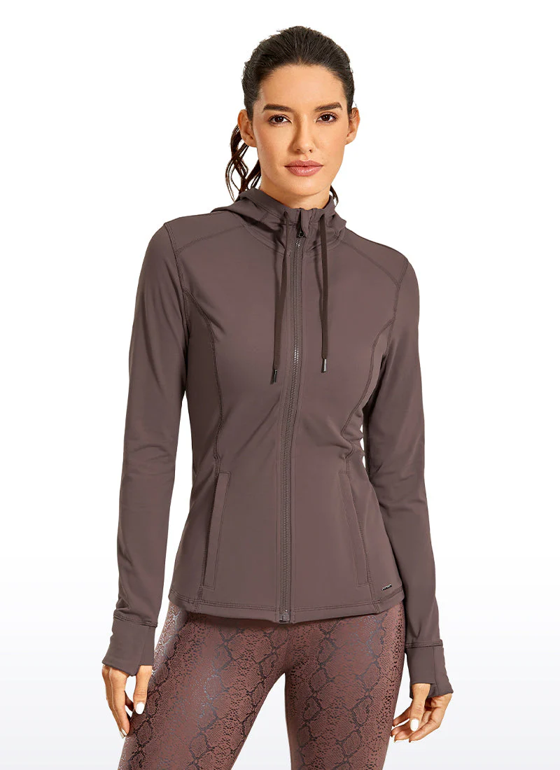 Light Fleece Brushed Full Zip Hoodies - Image 41