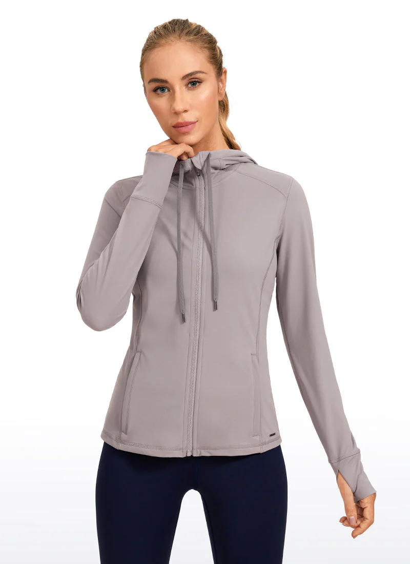 Light Fleece Brushed Full Zip Hoodies - Image 6