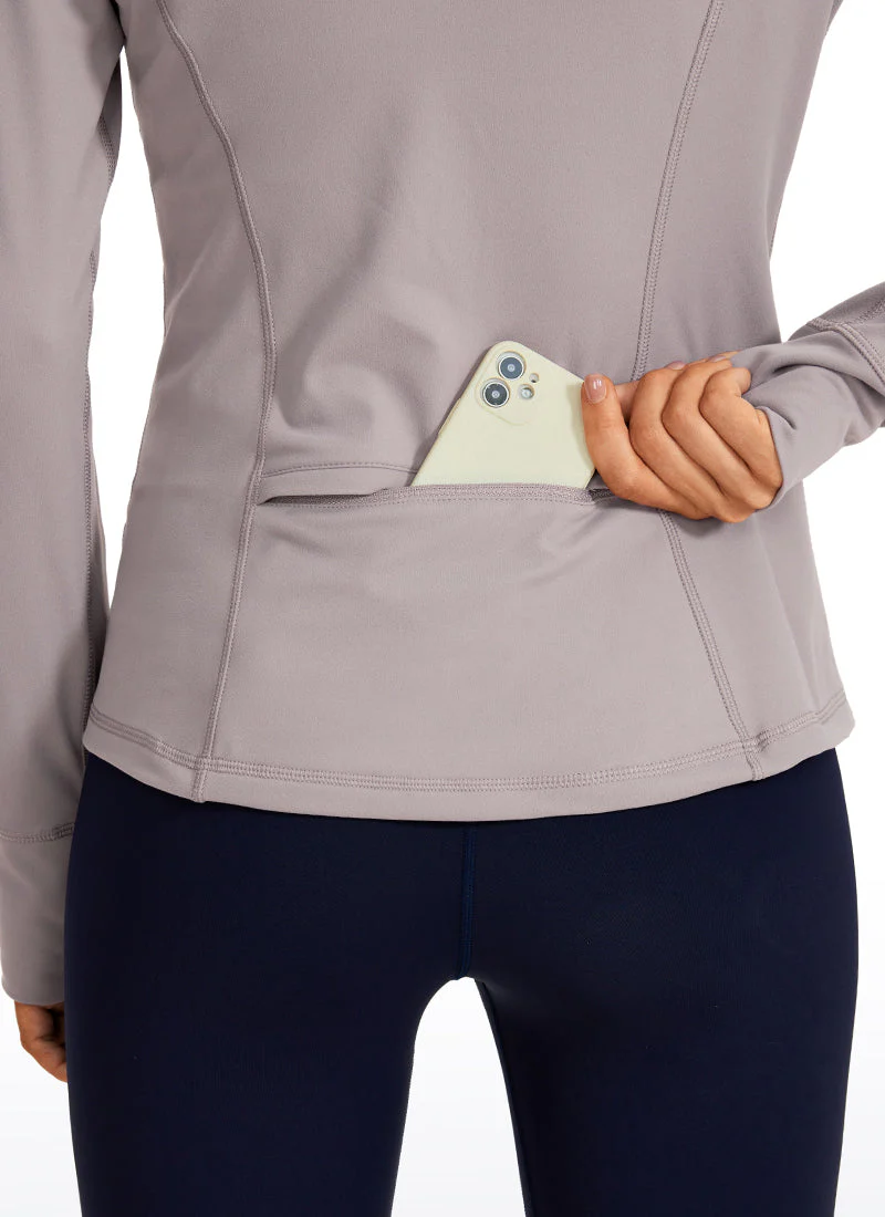 Light Fleece Brushed Full Zip Hoodies - Image 8