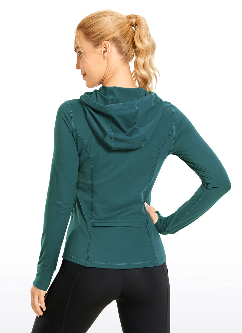 Light Fleece Brushed Full Zip Hoodies - Image 13