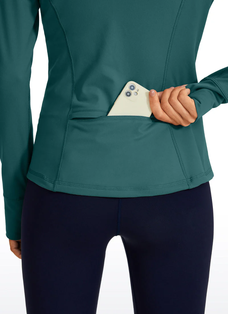 Light Fleece Brushed Full Zip Hoodies - Image 14