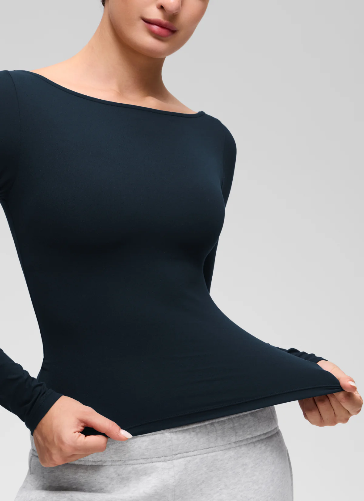Softembrace Boat Neck Long Sleeve - Image 4