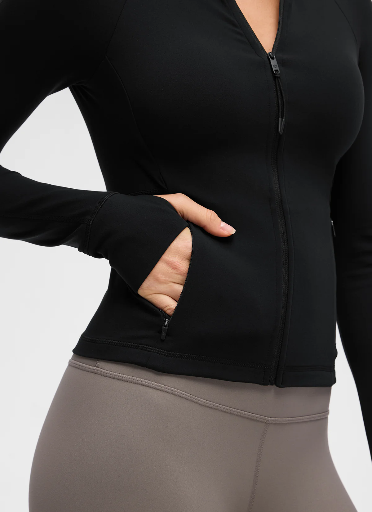 Butterluxe V Neck Waist Length Jacket - Image 18