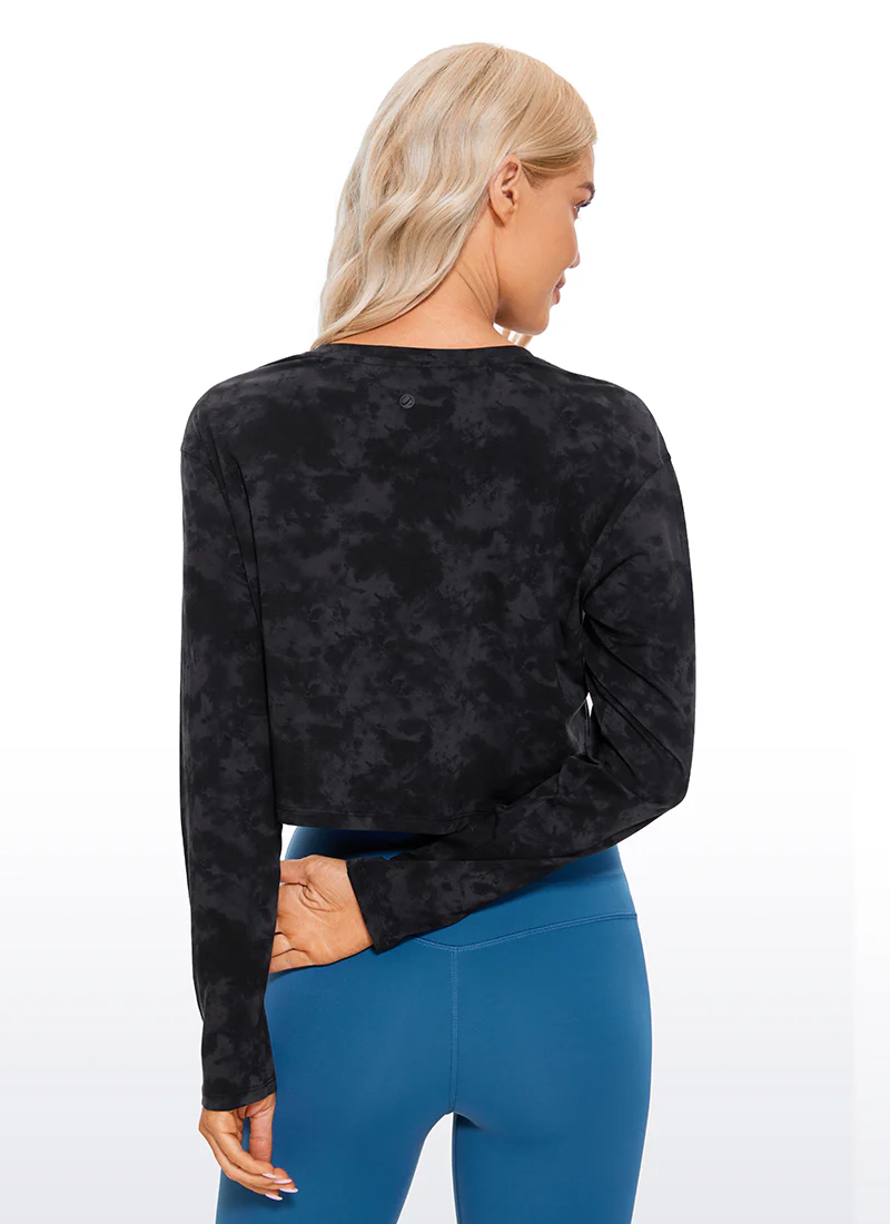 Pima Cotton Cropped Long Sleeve - Image 10