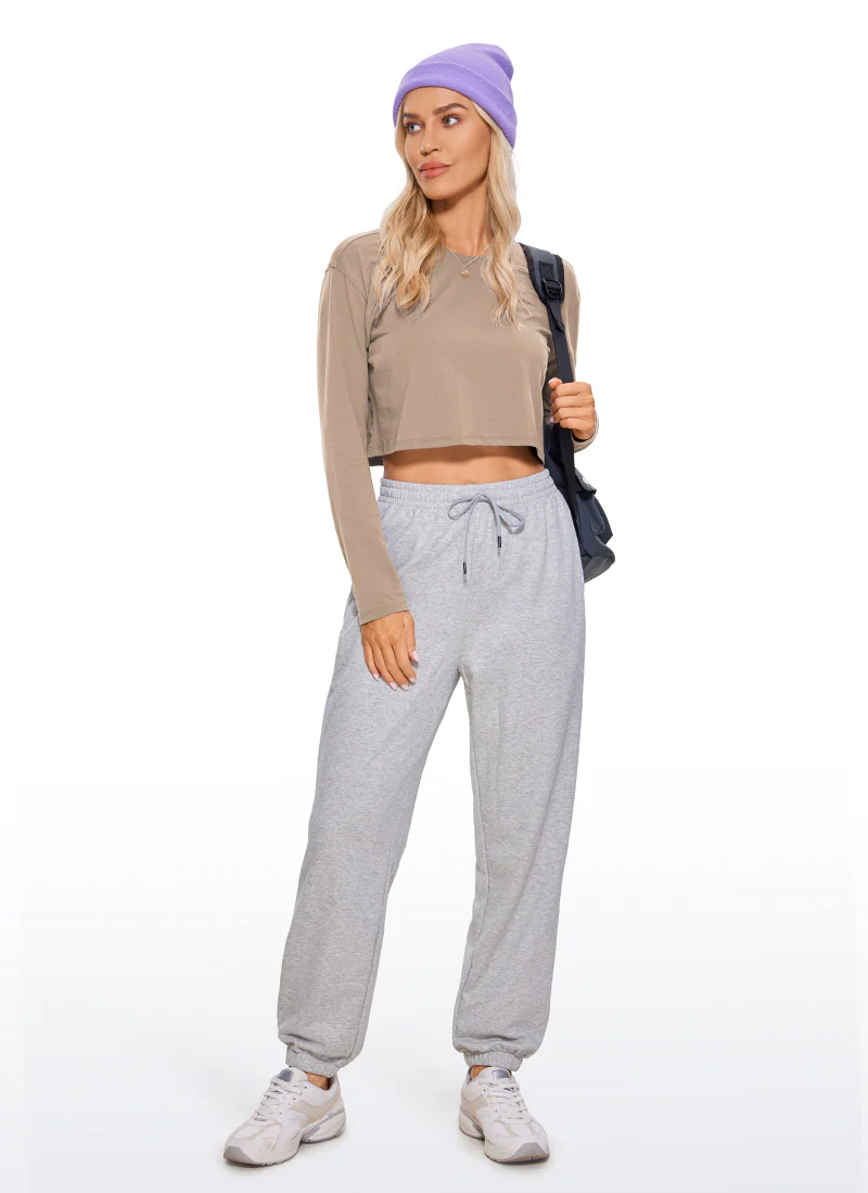Pima Cotton Cropped Long Sleeve - Image 31