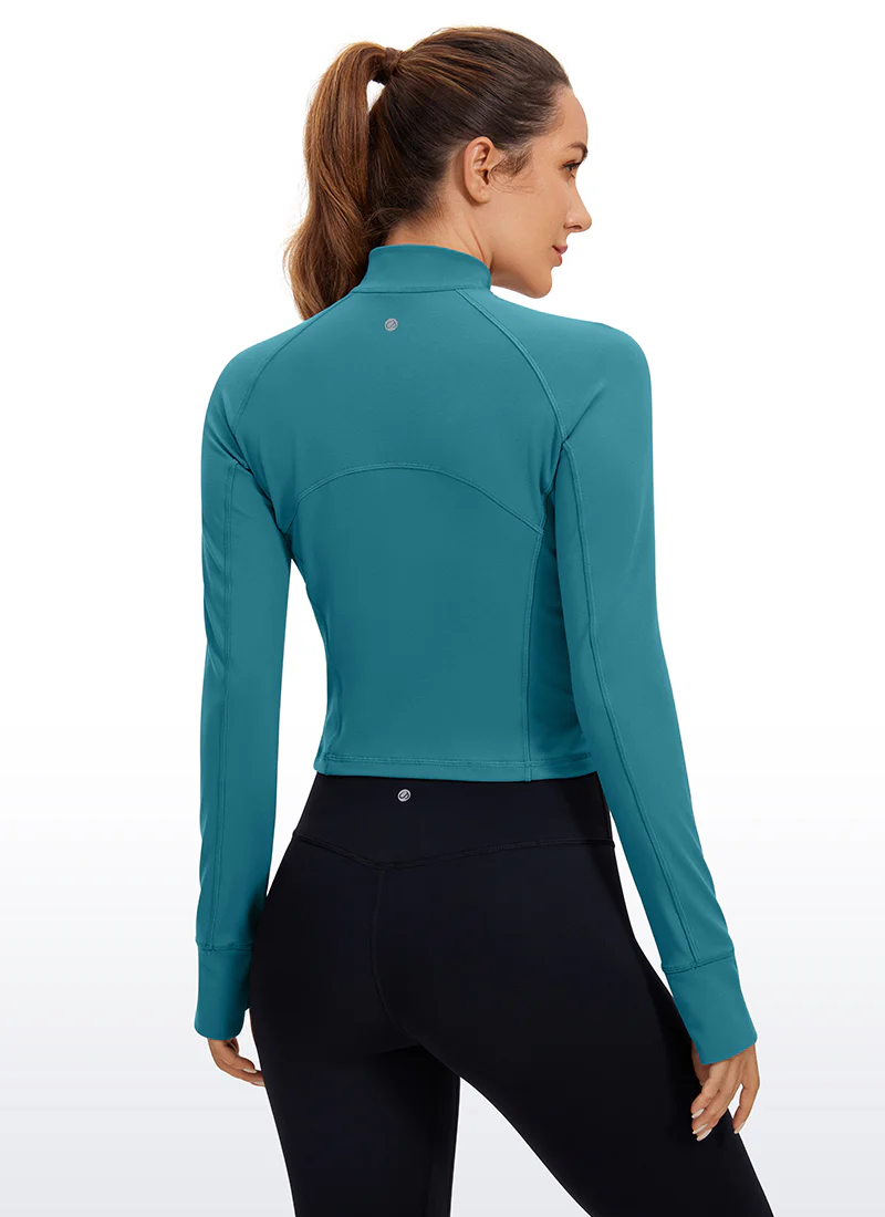 Butterluxe Half Zip Cropped Long Sleeve - Image 10