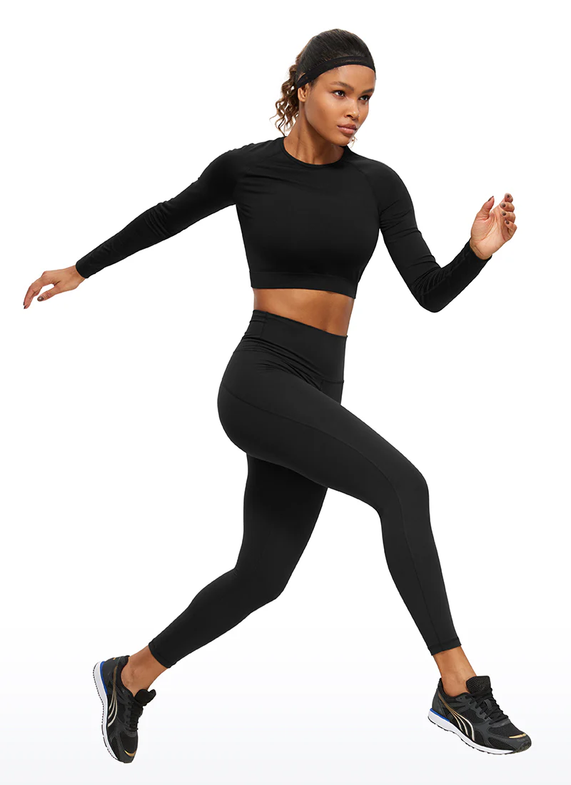 Seamless Slim Fit Cropped Long Sleeve - Image 3