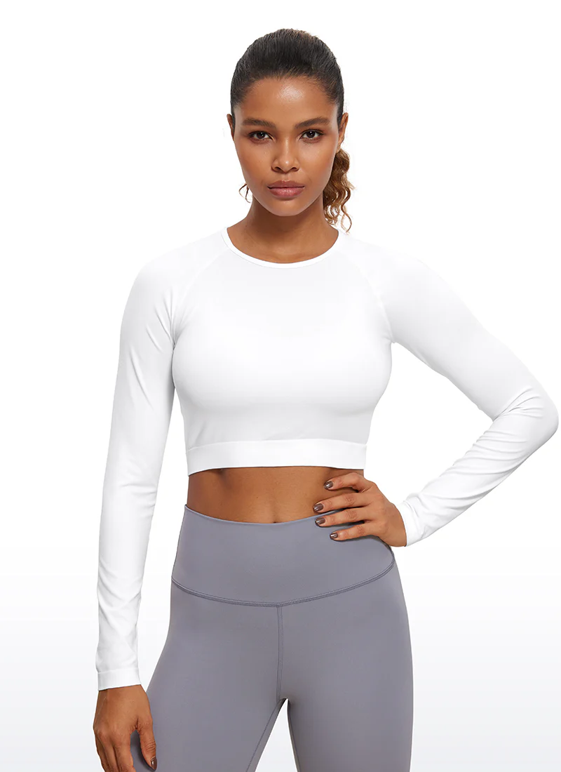 Seamless Slim Fit Cropped Long Sleeve - Image 4