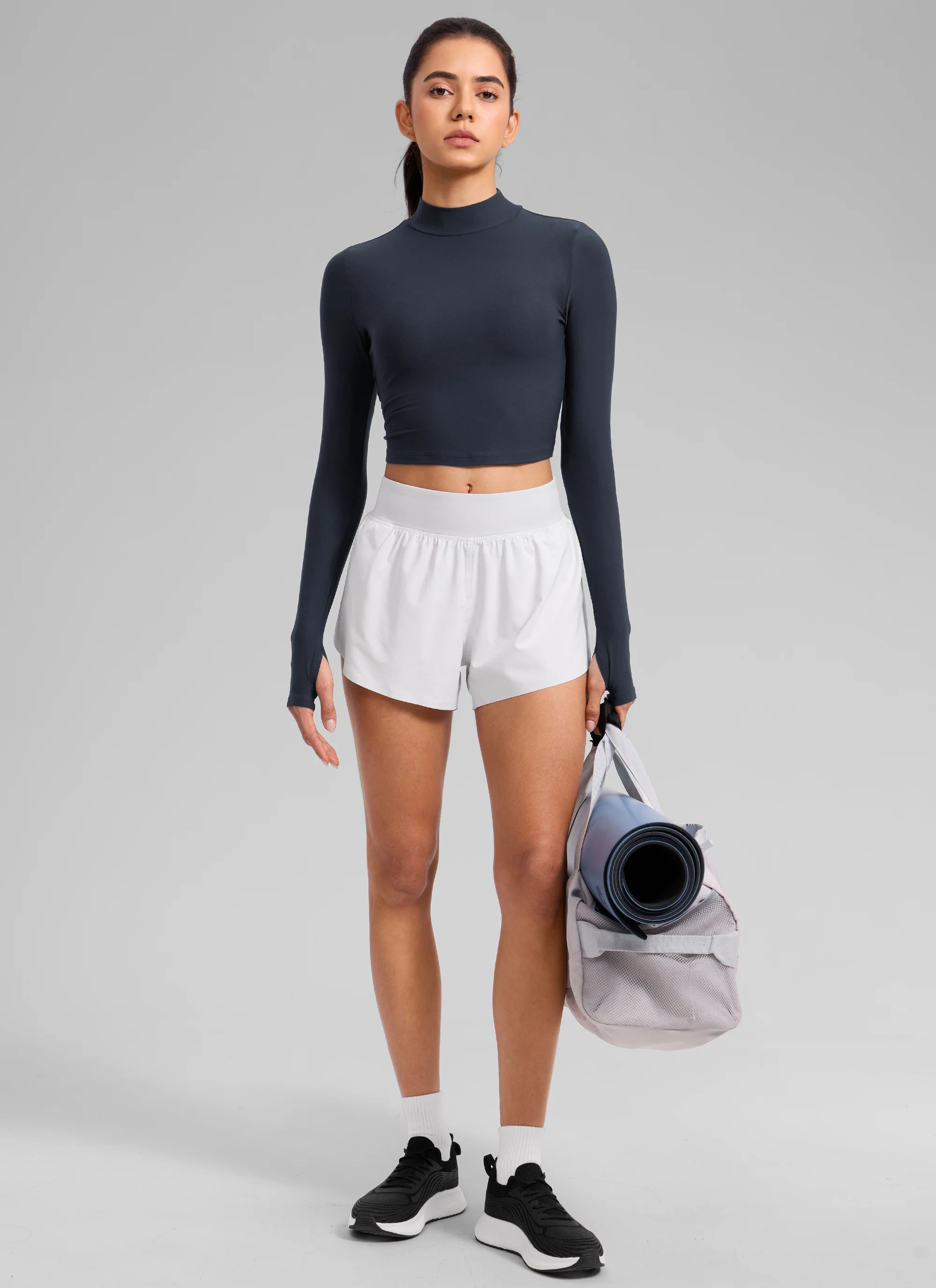 Cloudweight Mock Neck Crop Long Sleeve - Image 13
