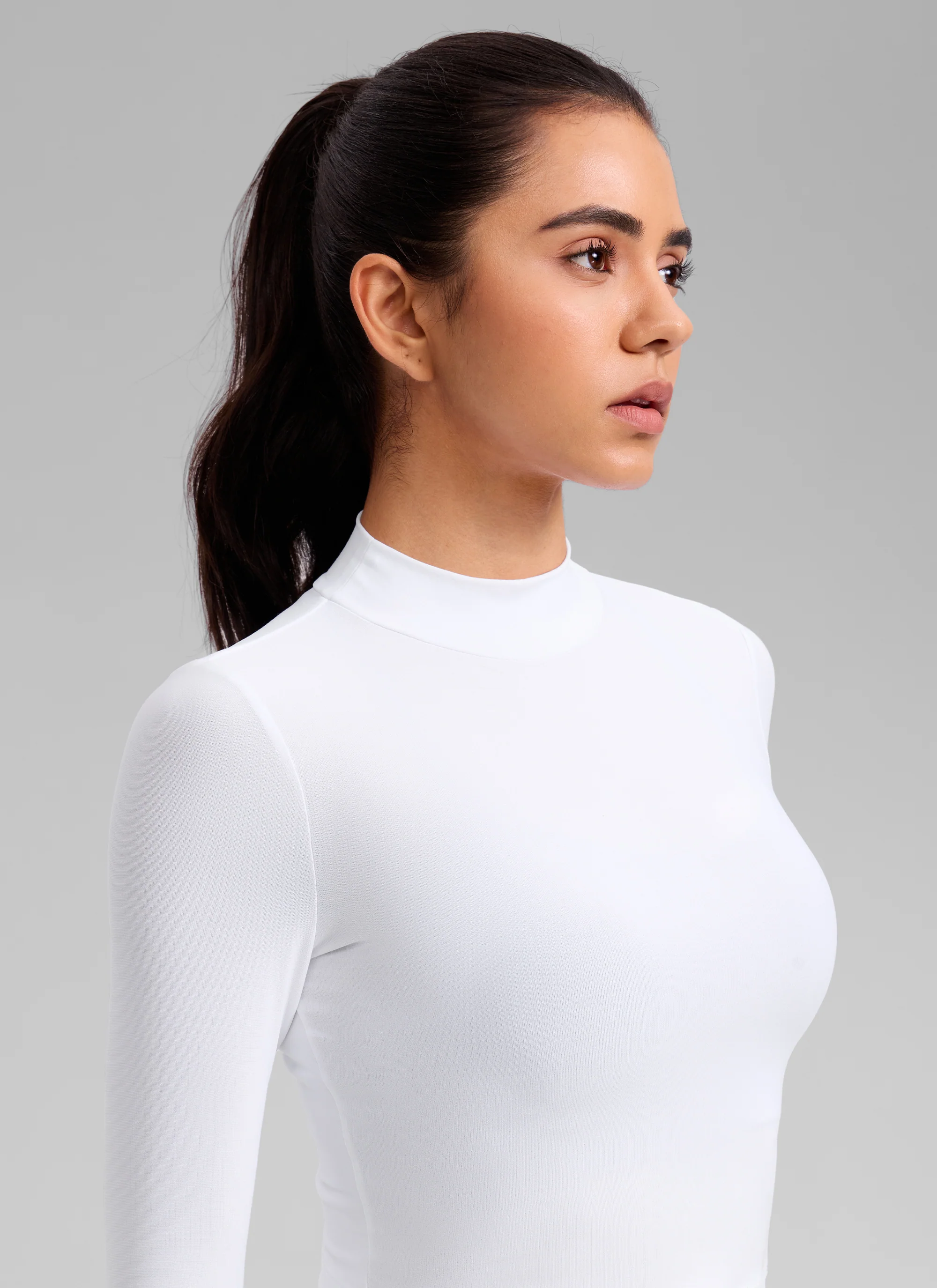 Cloudweight Mock Neck Crop Long Sleeve - Image 25