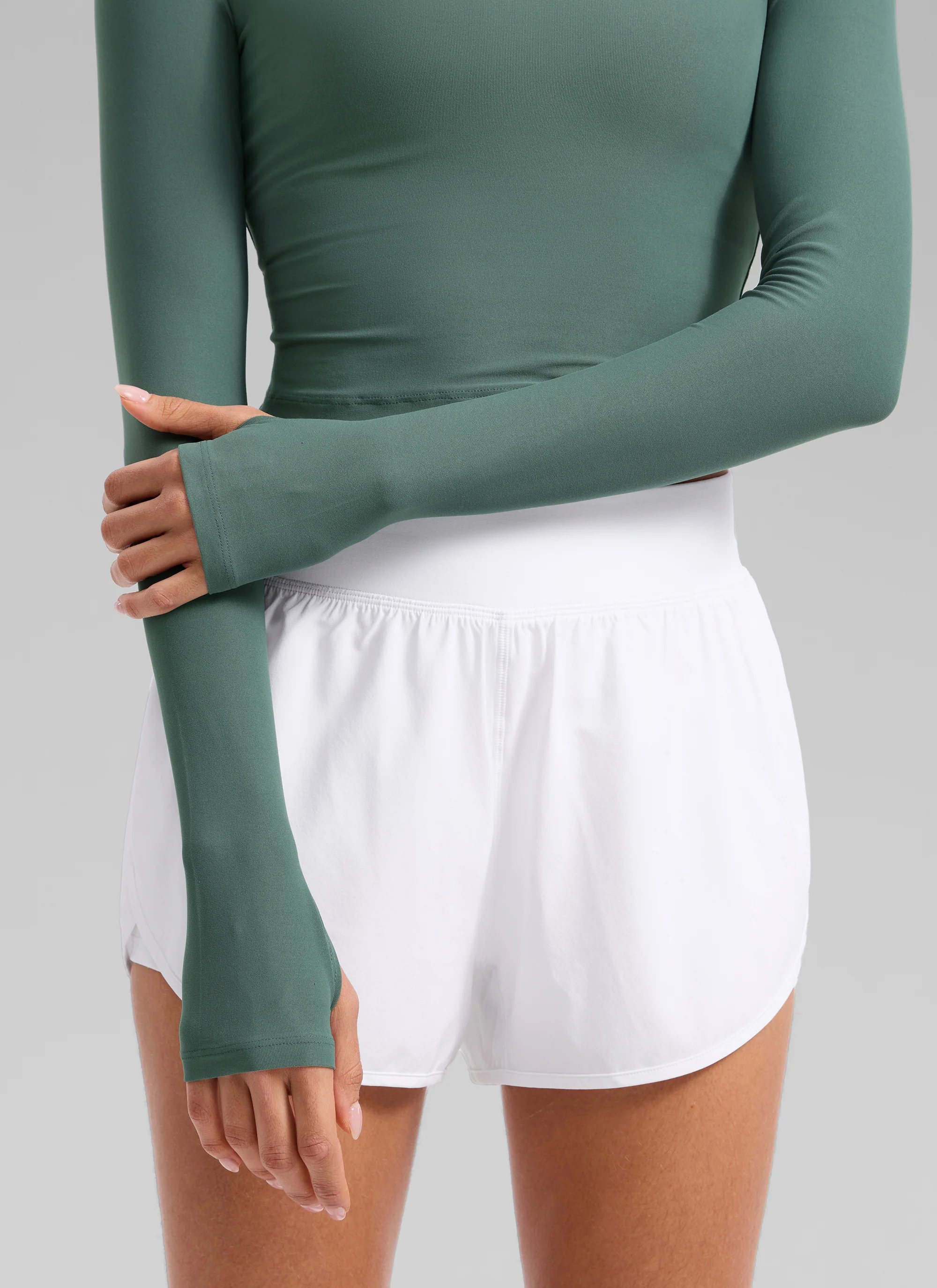 Cloudweight Mock Neck Crop Long Sleeve - Image 5